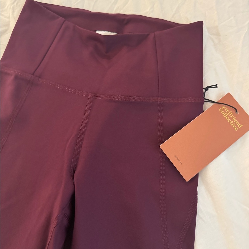 Girlfriend Collective Purple High Rise Compressive Leggings NWT